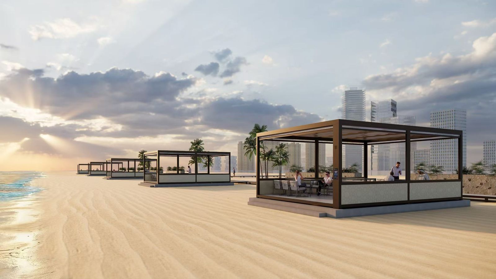 Beachfront coastal environment