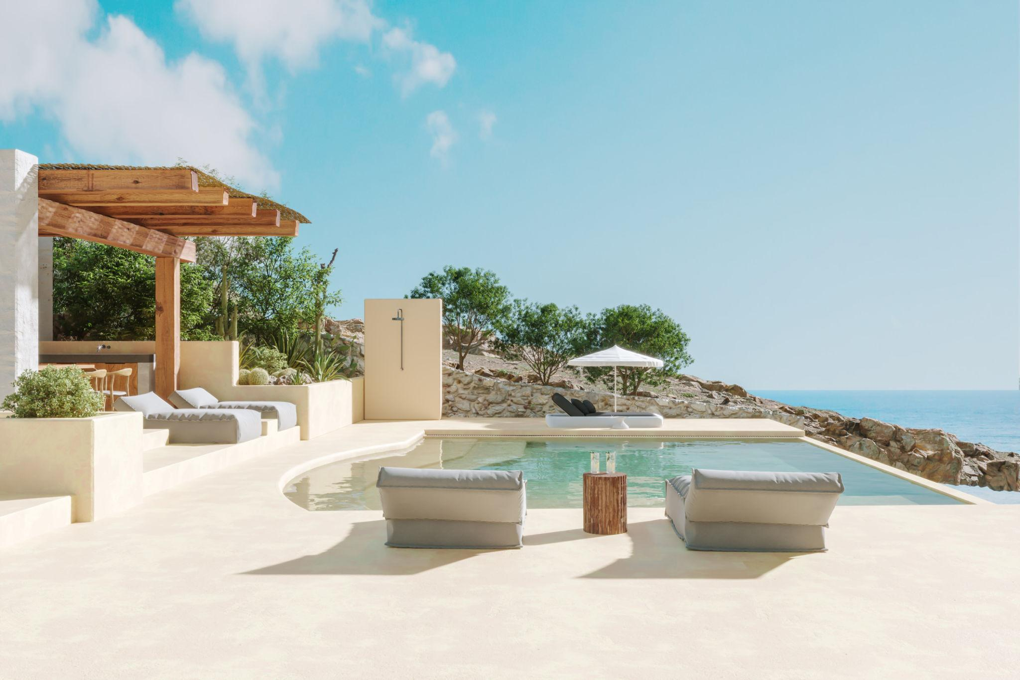Private coastal residence with pool